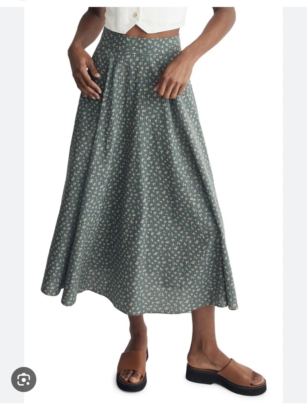 Madewell maxi skirt bitsy bouquet